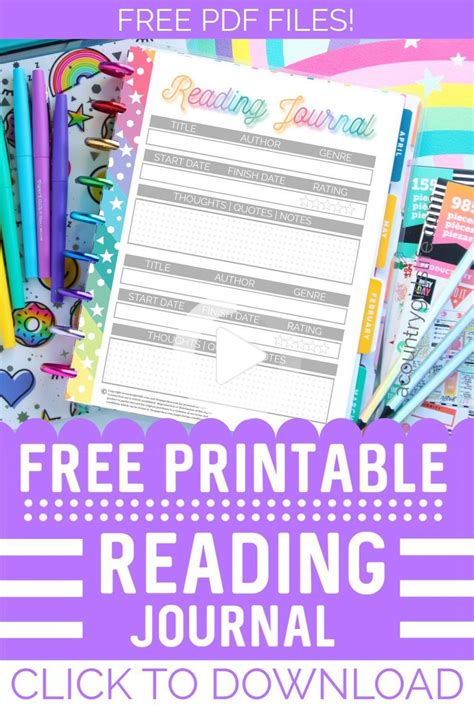 Read Online Free Printable Reading Journals 