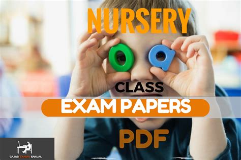 Full Download Free Question Paper Nursery Class 