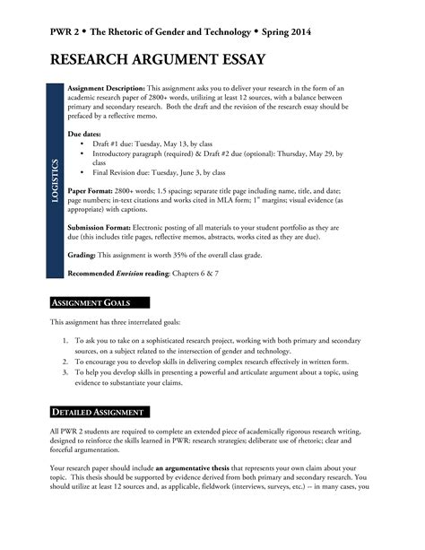 Download Free Sample Argumentative Research Paper 