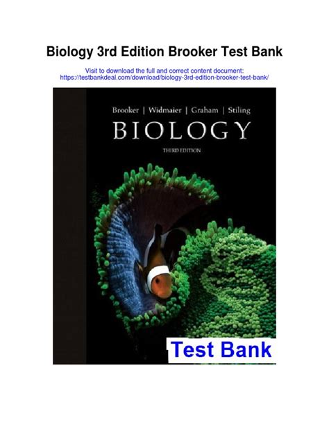 Read Online Free Test Bank Biology Brooker 3Rd Edition Pdf 