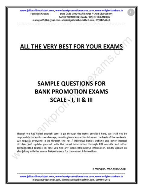Read Online Free Test Papers For Bank Exams 