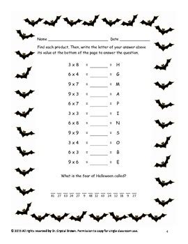 Freebie Halloween Math For 3rd Grade 8211 Dr Halloween Math For 3rd Grade - Halloween Math For 3rd Grade