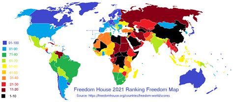 Freedom Of The World Map