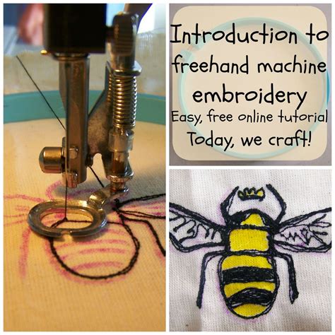 freehand machine embroidery learning to draw with