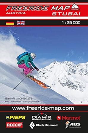 freeride map stubai massstab 1 25 000