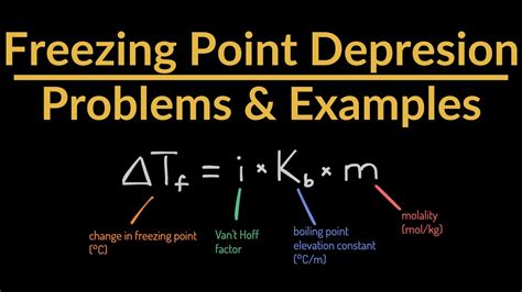 Freezing Point Depression Equation