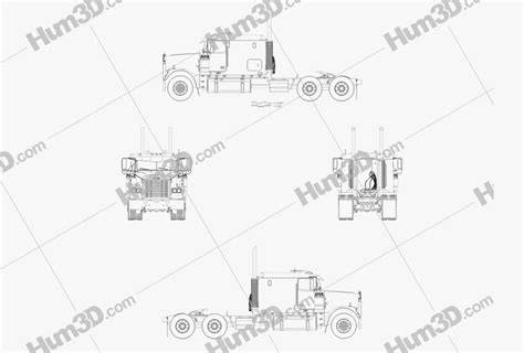 freightliner fld120 chassis drawings