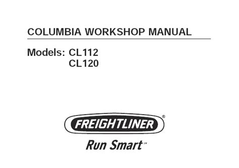 Full Download Freightliner Columbia Trucks Service Repair Manual 