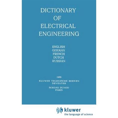 French Bilingual Engineering Dictionary Electrical