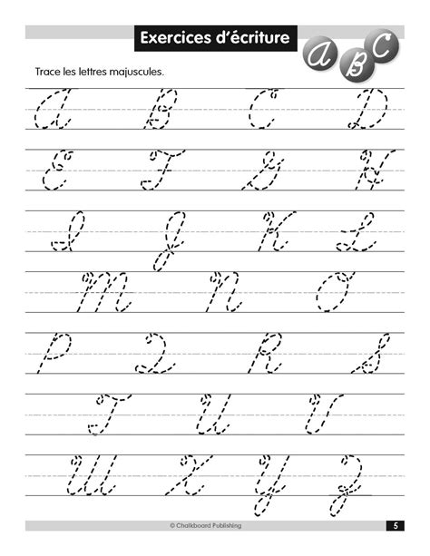 french cursive writing practice