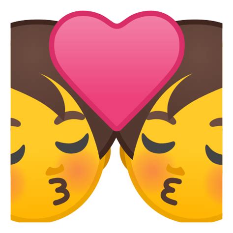 french kiss emoji symbol