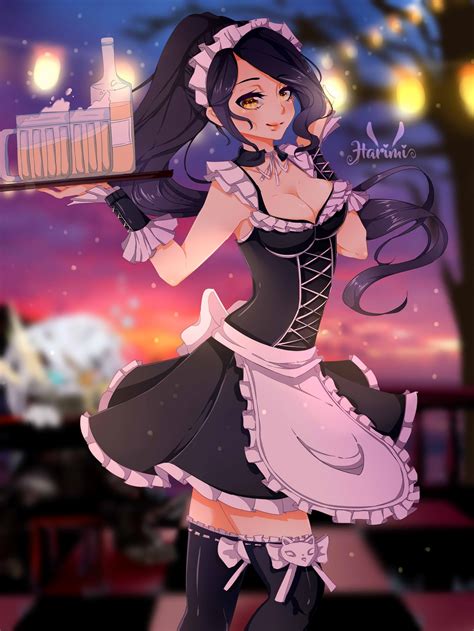 french maid nidalee splash art