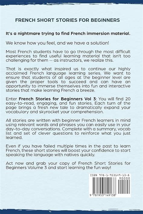 french stories beginner and intermediate short st