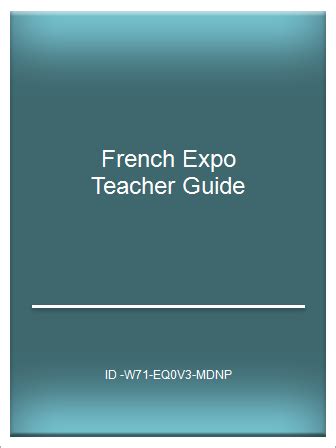 Download French Expo Teacher Guide 