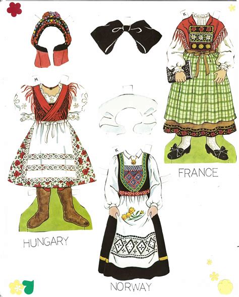 Download French Folk Costumes Paper Dolls In Full Color Traditional Fashions 