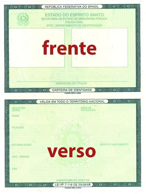 Frente Do Rg