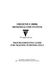 Download Fresenius 2008K Troubleshooting Guide 