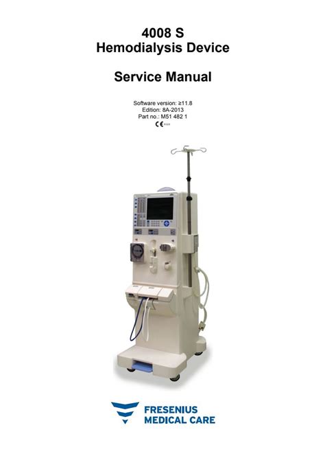 Download Fresenius Dialysis Machine 4008S User Manual Pdf 