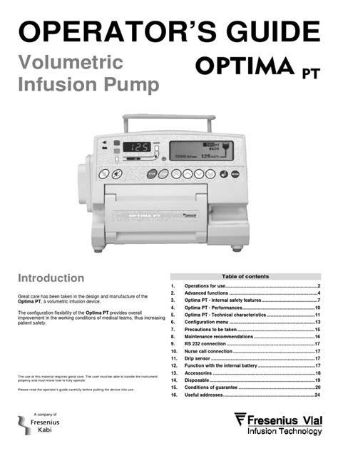 Full Download Fresenius User Manual 