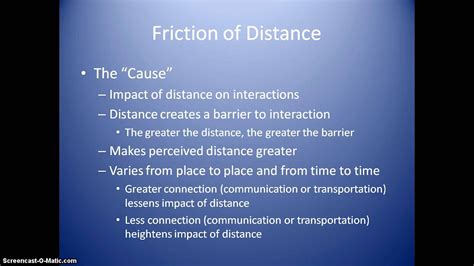 Friction Of Distance