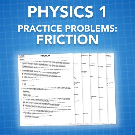 friction physics problems solutions
