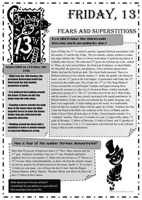 Download Friday The 13Th Super Teacher Worksheets 