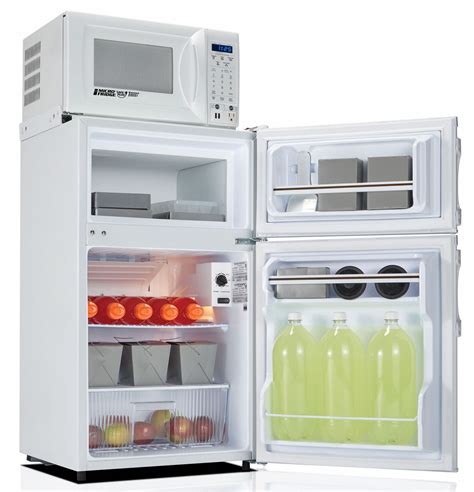 fridge and microwave