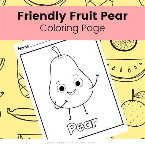 Friendly Fruit Coloring Pages Arty Crafty Kids Pictures For Colouring For Kids Fruit - Pictures For Colouring For Kids Fruit