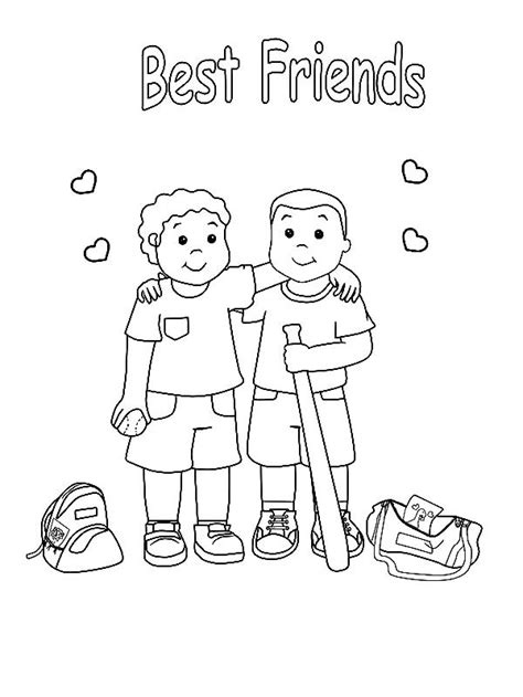 Friends Coloring Page Free Printable Coloring Pages Friendship Coloring Pages For Preschoolers - Friendship Coloring Pages For Preschoolers