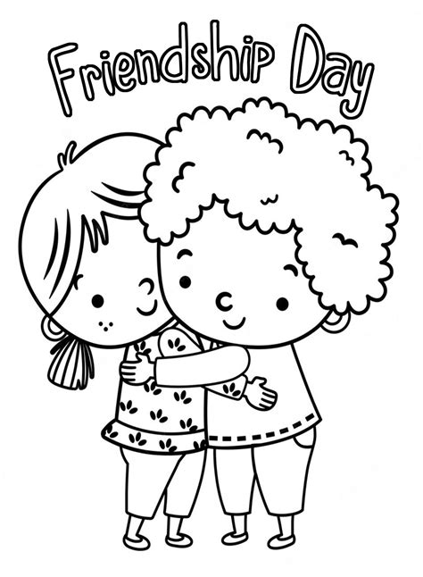 Friendship Coloring Pages Printable Coloring Nation Friendship Coloring Pages For Preschoolers - Friendship Coloring Pages For Preschoolers