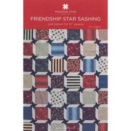 Friendship Star Quilt With Sashing In T Shirt