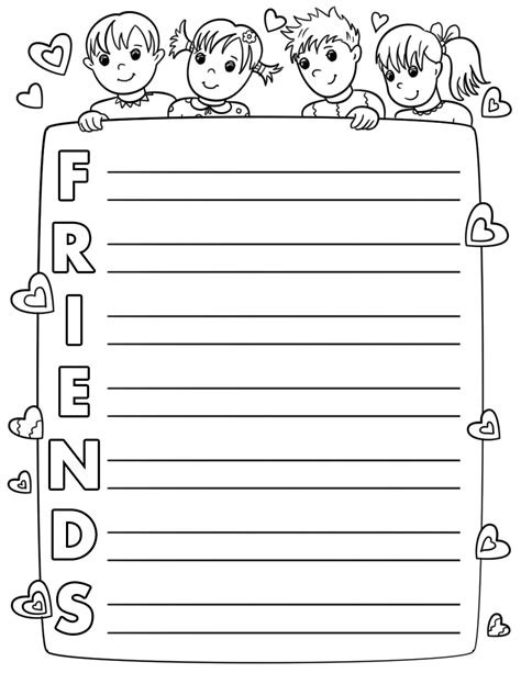 Download Friendship Writing Paper 