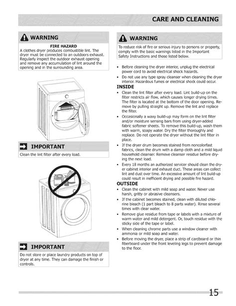 Full Download Frigidaire Affinity Dryer Manual 