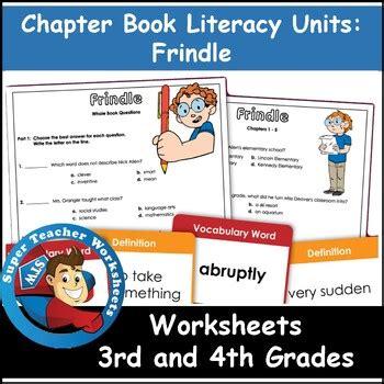 Frindle Literacy Unit Super Teacher Worksheets Frindle Lesson Plans 5th Grade - Frindle Lesson Plans 5th Grade
