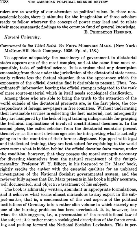 fritz morstein marx biography examples