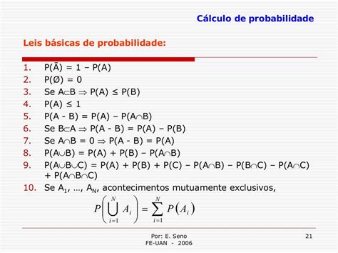 Fórmulas De Probabilidade