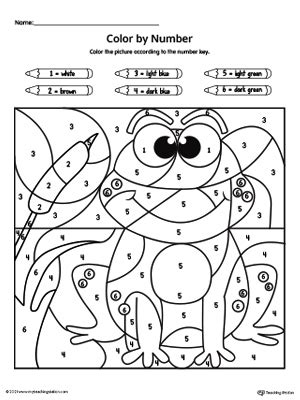 Frog Color By Number Free Printable Coloring Pages Coloring Numbers 110 - Coloring Numbers 110