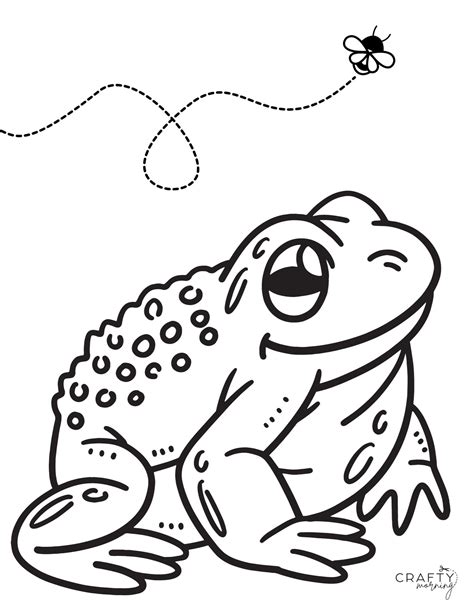 frog coloring sheet
