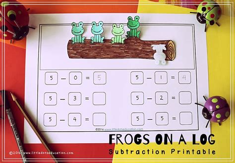 Frog Subtraction   Raquo Chocolate Frog Subtraction Lesson Plan Of Happiness - Frog Subtraction