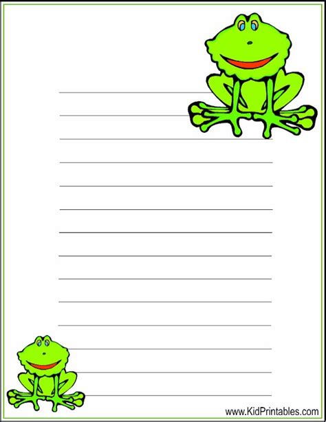 Frog Writing Paper   Frog Writing Template Writing Template - Frog Writing Paper