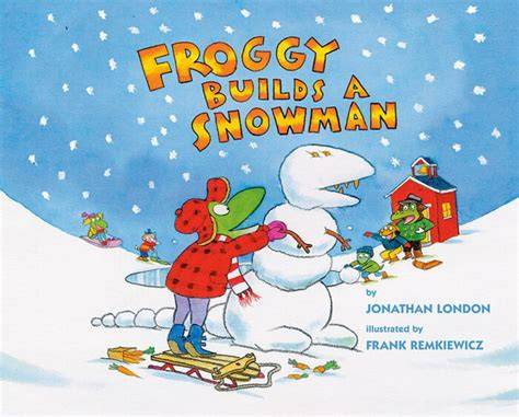 froggy builds a snowman