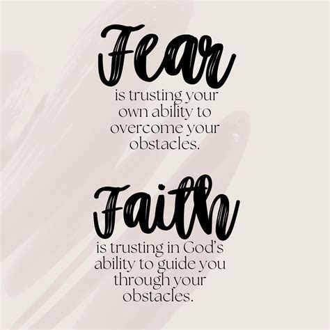 from fear to faith