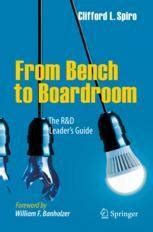Download From Bench To Boardroom The R D Leaders Guide 