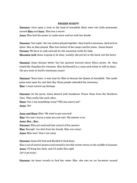 Frozen Script