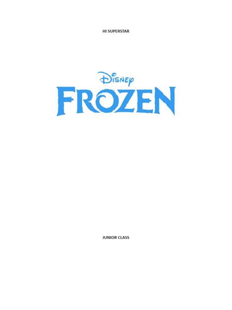 Frozen Script Disney