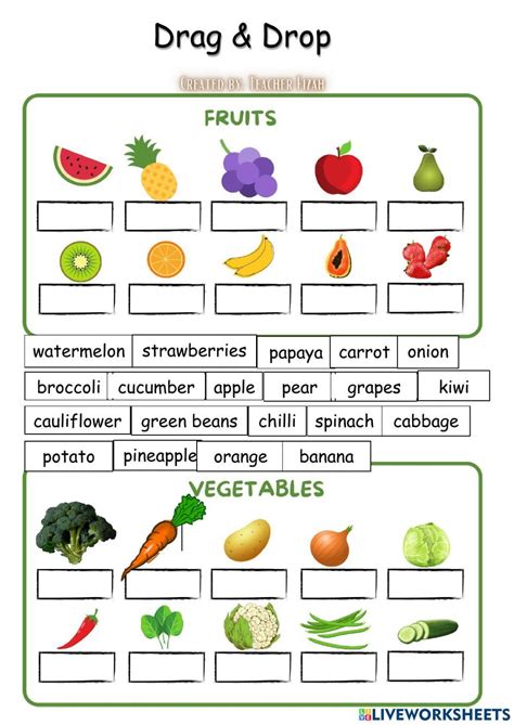 Fruit And Vegetables Worksheets Vegetables Worksheets For Preschoolers - Vegetables Worksheets For Preschoolers