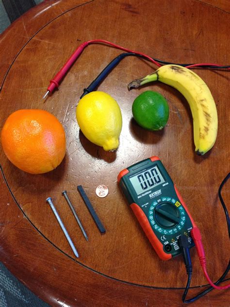 Fruit Battery Experiment Science Experiments With Batteries - Science Experiments With Batteries