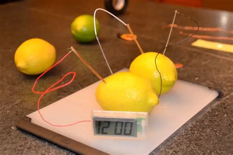 Fruit Battery Science Experiment Science Experiments With Batteries - Science Experiments With Batteries