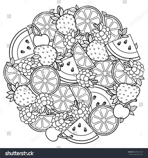 Fruit Coloring Pages Watermelon Strawberry Citrus Banana Easy Fruit Coloring Pages - Easy Fruit Coloring Pages