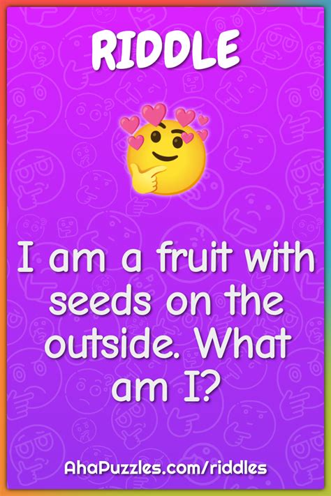 Fruit Riddles With Answers Aha Puzzles Fruit Riddles And Answers - Fruit Riddles And Answers